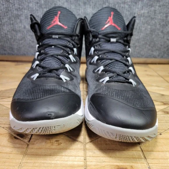Nike Air Jordan Super Fly 3 Flight Plate Size 13 Black Gray Red Shoes 684933-005